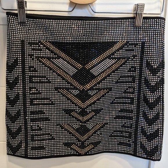 REMAIN XS Rhinestone Studded Aztec Bodycon… - Picture 3 of 5